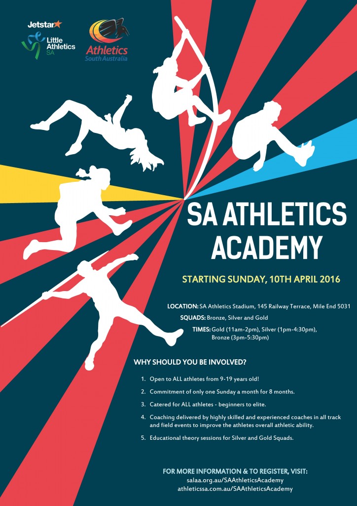 Athletics Academy Flyer A4